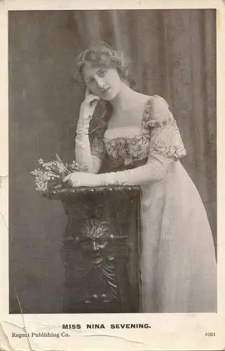 PC65810 Miss Nina Sevening. Regent. Nr. 1021. 1906