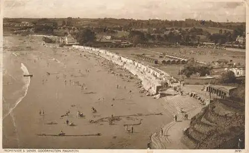 PC65585 Promenade und Sand. Goodrington Paignton