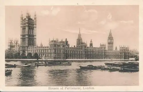 PC65310 Houses of Parliament. London. Stiefel Cash