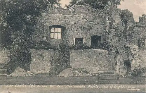 PC66516 King Charles I. St. Gefängnisfenster. Carisbrooke Castle. Isle of Wight. Gr. P