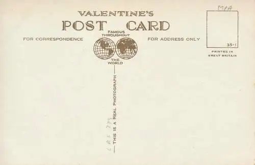 PC65535 Edinburgh Castle und Prince Street. Valentinstag. RP