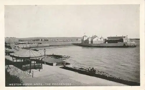 PC66291 Weston Super Mare. Die Promenade