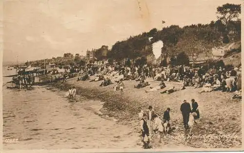 PC63771 The Beach. Westklippe vom Meer. 1930