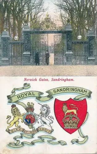 PC63605 Norwich Gates. Sandringham. Jarrold. Nr. 2194. 1906