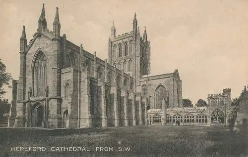 PC63590 Hereford Cathedral. Aus S.W. 1912