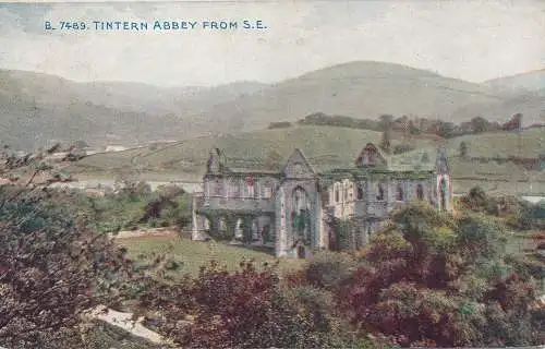 PC66302 Tintern Abbey von S.E. Photochrom. 1939