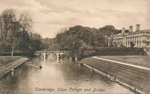 PC67157 Cambridge. Clare College und Brücke. Frith. Nr. 26563