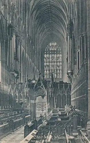 PC66193 Choir West. Westminster Abbey. Valentinstag