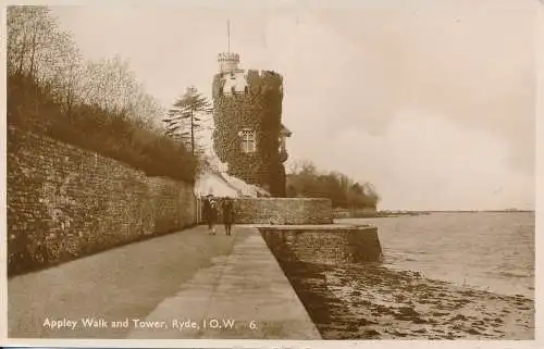 PC66553 Appley Walk and Tower. Ryde. I.O.W. RP. 1945