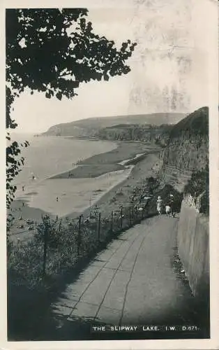 PC66906 Der Slipway Lake. I.W. Dean. Die Bucht. RP. 1953