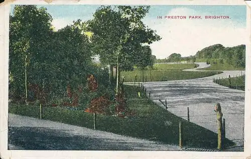 PC63738 in Preston Park. Brighton. G.D. und D.L. 1907