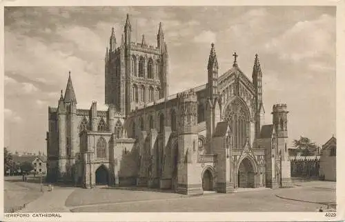 PC64653 Hereford Cathedral. Fotopräzigkeit. Englisch. Nr. 4029