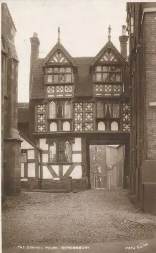 PC66749 Das Ratshaus. Shrewsbury. Walter Scott. RP