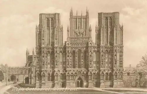 PC64816 Wells Cathedral. Westfront. Gr. W. Phillios