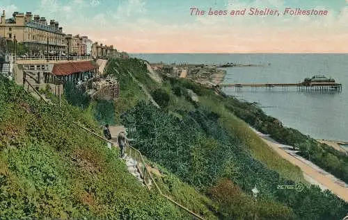 PC66449 The Lees and Shelter. Folkestone. Valentinstag. Nr. 26766