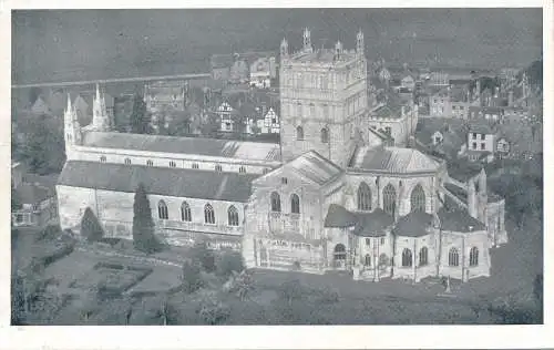 PC66375 alte Postkarte. Kathedrale aus der Luft. Sanbride