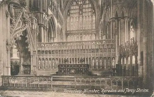 PC64784 Beverley Minster. Reredos und Percy-Schrein. Frith. Nr. 45279