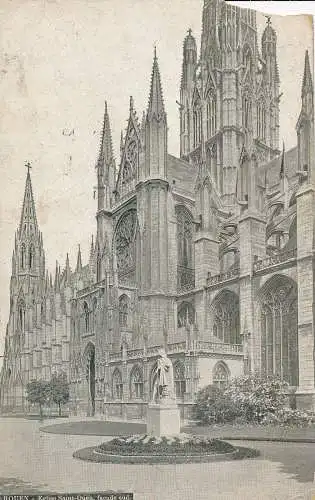 PC63770 Rouen. Kirche Saint Ouen Südfassade. 1917