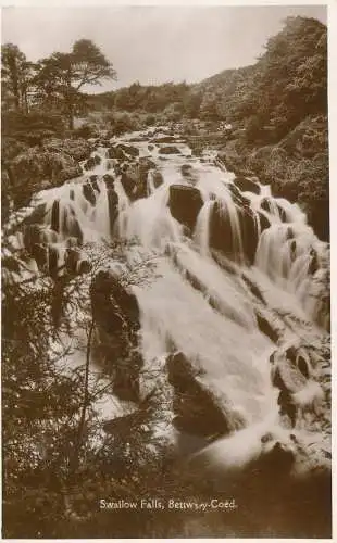 PC65017 Schwalbenfälle. Bettws Y Coed. H. Jones. RP