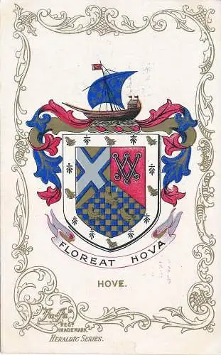 PC63757 Floreat Hova. Hove. Heraldisch