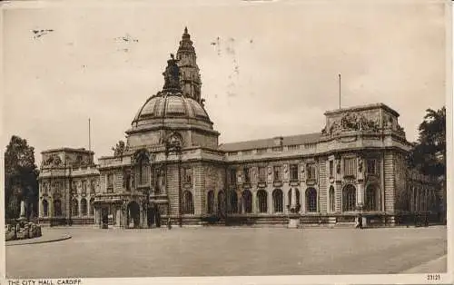 PC66421 Das Rathaus. Cardiff. Nr. 23123. 1944