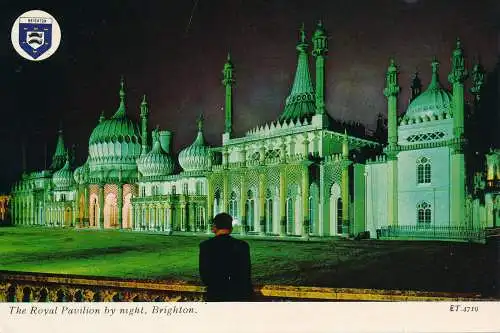 PC63742 Der königliche Pavillon bei Nacht. Brighton