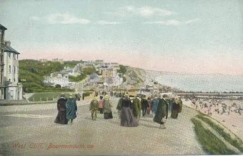 PC63743 West Cliff. Bournemouth. M.J.R. Nr. 259