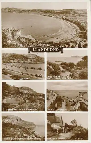 PC66588 Llandudno. Stumme Ansicht. Valentinstag. RP. 1956