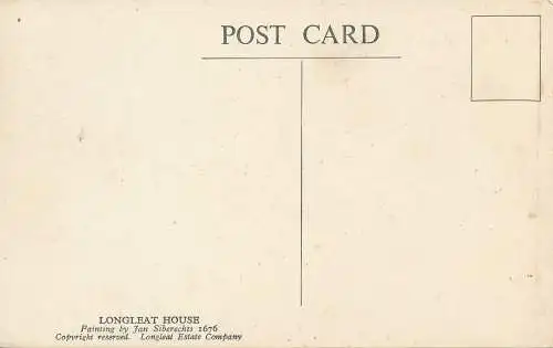 PC66698 Postkarte. Longleat House. Von Jan Siberrechts