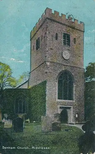 PC66733 Denham Church. Middlesex. 1908