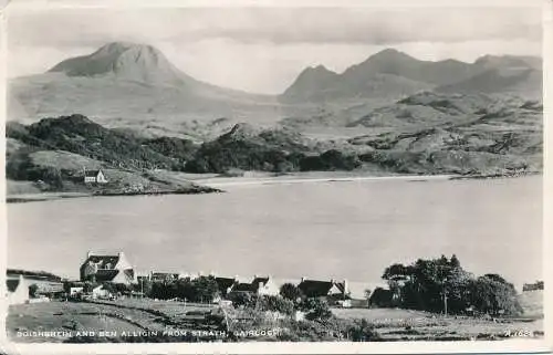 PC67198 Boishbhein und Ben Alligin aus Strath. Gairloch. Weiß. Das Beste von allem. RP