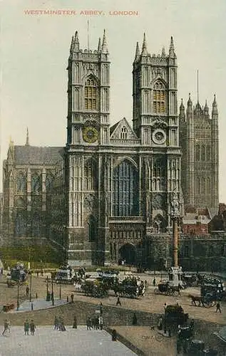 PC64777 Westminster Abbey. London. Valentinstag. Farbton