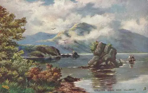 PC66809 Colleen Bawn Rock. Killarney. Tuck. Öle. Nr. 7137