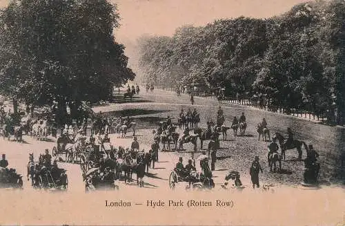 PC66859 London. Hyde Park. Faule Row