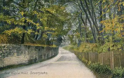 PC64970 Versiegelung hohle Straße. Sevenoaks. Schraubenschlüssel