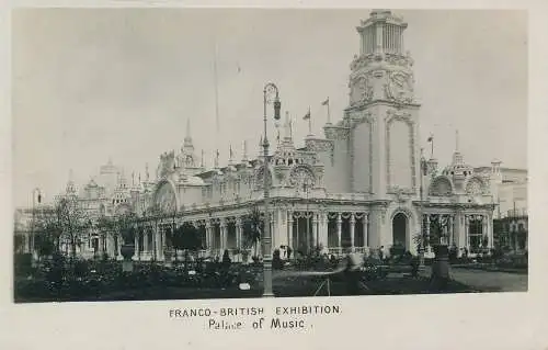 PC63844 Palast der Musik. Franco British Exhibition. E. Alexander