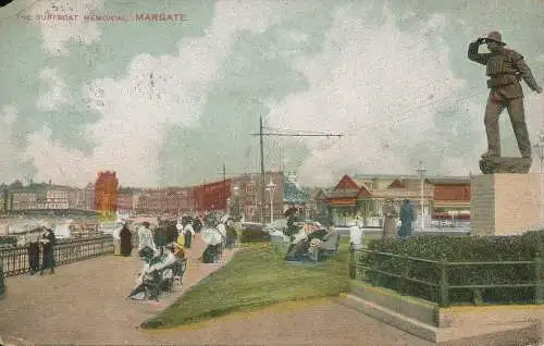 PC67281 The Surfboat Memorial. Margate. Thanet