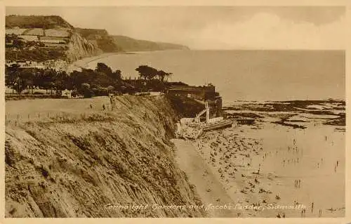 PC67125 Connaught Gardens and Jacobs Ladder. Sidmouth. M. und L. National. 1967