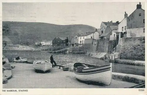 PC67321 Der Hafen. Staithes. W. Humpleby. 1957