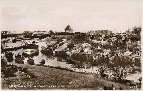 PC67272 Venetianische Wasserstraßen. Gt. Yarmouth. H. Beschichtungen Nr. 4146. RP. 1949