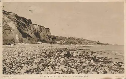 PC67368 Die Klippen von Holywell. Eastbourne. Tuck. 1949