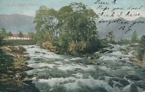 PC68153 A Highland River. 1904