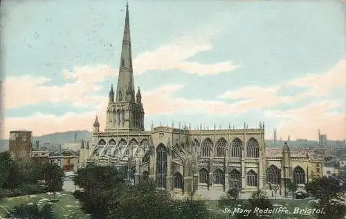 PC67443 St. Mary Redcliffe. Bristol. 1907