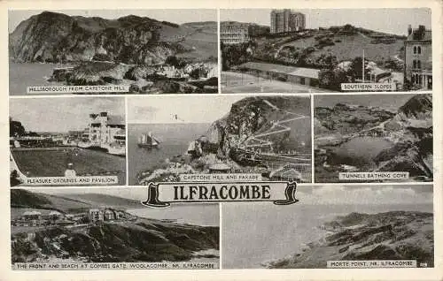 PC69196 Ilfracombe. Multi View
