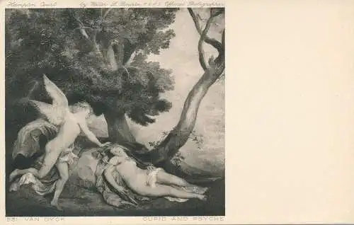 PC69052 Amor und Psyche. Van Dyck. Hampton Court. Walter L. Bourke