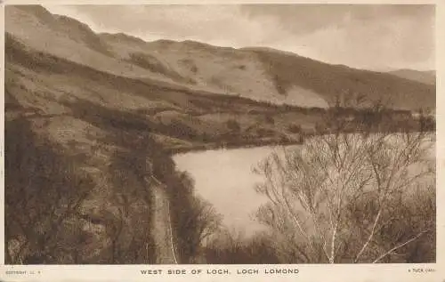 PC67369 Westseite von Loch. Loch Lomond. Tuck. 1949