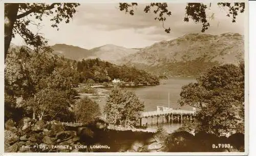 PC68041 The Pier. Tarbet. Loch Lomond. Valentinstag. Nr. B.7993. RP