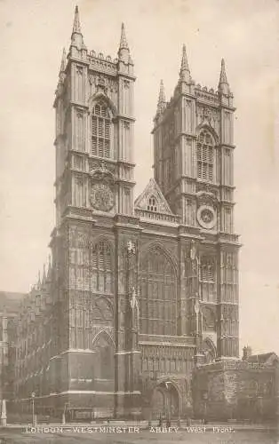 PC67713 London. Westminster Abbey. Westfront