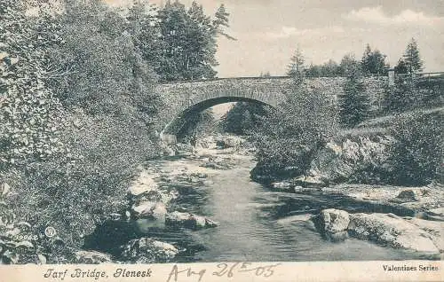 PC67858 Tarfbrücke. Glenesk. Valentinstag