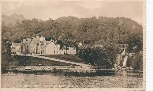 PC67968 Inversnaid Hotel and Falls. Loch Lomond. Valentinstag